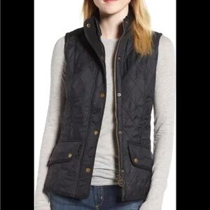 Women's Black Quilted Vest
